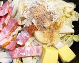 ベーコン餅入り白菜グラタン作り方3写真