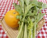 菜の花の八朔和え♪めっけ作り方1写真