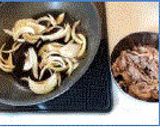 すき焼きで余ったお肉でリメイク牛丼！作り方2写真