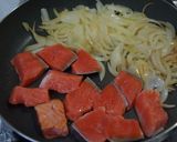 鮭と玉ねぎのクリームパスタ作り方6写真