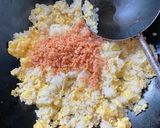鰹出汁で和風鮭チャーハン作り方2写真