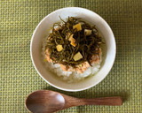 ささっと簡単！柚子薫るひじきの納豆茶漬け作り方4写真