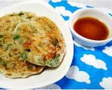 栄養◎ニラのお焼き（卵乳小麦無）作り方5写真