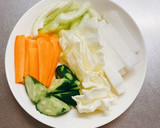 簡単！作り置き常備菜！野菜の甘酢漬け作り方1写真