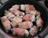 オーロラソースで食べる、小松菜豚巻き作り方3写真