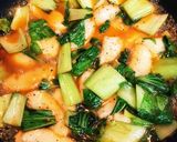 青梗菜とお餅でトッポギ炒め作り方4写真
