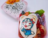ドラえもん お化粧 キャラ弁作り方2写真