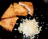 厚揚げの豚ひき肉サンド　豆板醤煮作り方3写真