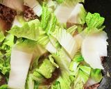 白菜の生姜と合い挽き肉のあんかけ作り方4写真