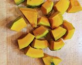 炒め不要！かぼちゃのそぼろ煮作り方1写真