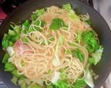 菜の花とキャベツの春パスタ作り方10写真