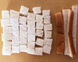 ５分で簡単♪食パンで手作りクルトン作り方1写真