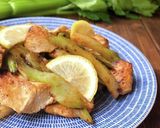 簡単♪鶏むね肉とセロリのレモン炒め作り方7写真