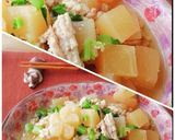 レンチンで簡単✨豚挽肉入りトロミ大根煮作り方6写真