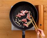 ふわふわ玉子と小松菜の焼ビーフン作り方3写真