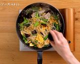 ふわふわ玉子と小松菜の焼ビーフン作り方8写真