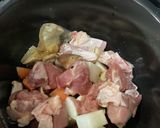 ホットクックで鶏大根。すき焼きのタレで作り方1写真