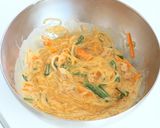 ワンパンアレンジ!麻婆はるさめチヂミ作り方5写真