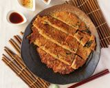 ワンパンアレンジ!麻婆はるさめチヂミ作り方7写真