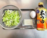お餅１個でキャベツたっぷりお好み焼き作り方1写真