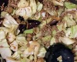 挽肉とナスとキャベツの味噌炒め作り方14写真