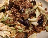 挽肉とナスとキャベツの味噌炒め作り方16写真