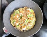お餅１個でキャベツたっぷりお好み焼き作り方7写真
