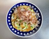 お餅１個でキャベツたっぷりお好み焼き作り方8写真