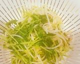 豆苗ともやしの塩昆布和え作り方2写真