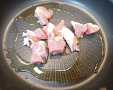 鶏ももと白菜 長ネギの白だし餡かけうどん作り方2写真