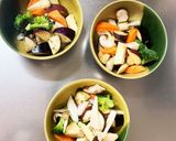 肉なしごまみそ豆乳鍋炒め味春雨炒め煮作り方12写真