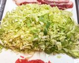 スーパー大麦入りピザ風お好み焼き作り方2写真