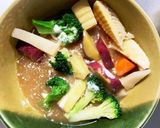 根菜茄子肉なしオイスター炒味温野菜サラダ作り方13写真