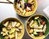 根菜茄子肉なしオイスター炒味温野菜サラダ作り方17写真