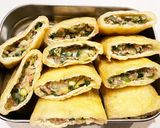 糖質オフ♡これは美味しい！油揚げ餃子作り方4写真