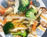 レンジ肉なしキムチ鍋味白菜筍春雨回鍋肉風作り方16写真