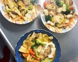 レンジ肉なしキムチ鍋味白菜筍春雨回鍋肉風作り方18写真