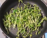 豆苗が止まらない。豆苗だけナムル作り方2写真