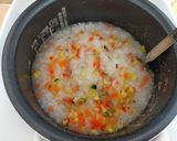 離乳食　中期　野菜たっぷりお粥　7倍粥作り方1写真