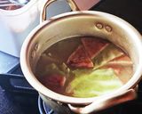 春キャベツとさつま揚げのお味噌汁作り方3写真