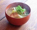 春キャベツとさつま揚げのお味噌汁作り方4写真