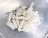 漬け時間なし大根にんにくケチャポン浅漬け作り方1写真