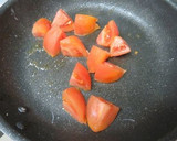 トマトとエノキとたまごの柚子胡椒味噌炒め作り方2写真