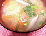 白菜と椎茸と人参のお味噌汁作り方3写真