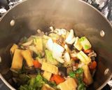 中華風あんかけベジタリアンうどん作り方7写真