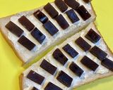 クリームチーズと羊羹の贅沢トースト♫作り方2写真