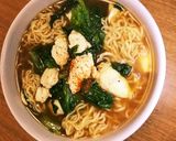 ささみとグリーンリーフで味噌ラーメン作り方3写真