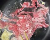 お弁当用☆豚肉の胡麻高菜漬けマヨ炒め作り方2写真