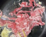 お弁当用☆豚肉の胡麻高菜漬けマヨ炒め作り方2写真