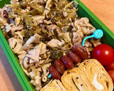 お弁当用☆豚肉の胡麻高菜漬けマヨ炒め作り方8写真